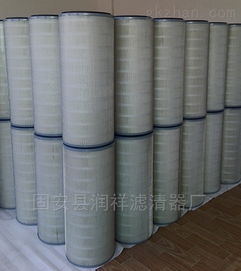 聚酯纤维空气滤筒 350/230/1000规格除尘滤筒过滤器常规反射膜应用解析
